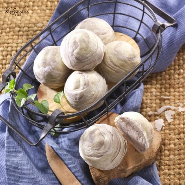 【宜珍齋】芋頭酥  奶素  12入/盒 附提袋  中秋禮盒