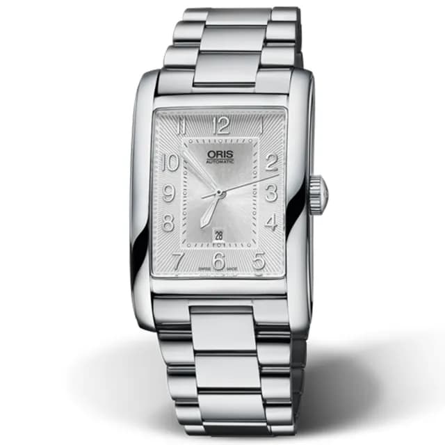 【ORIS 豪利時】Rectangular系列 方形日期機械腕錶 父親節 禮物 送禮 推薦(0156176934061-0782220)