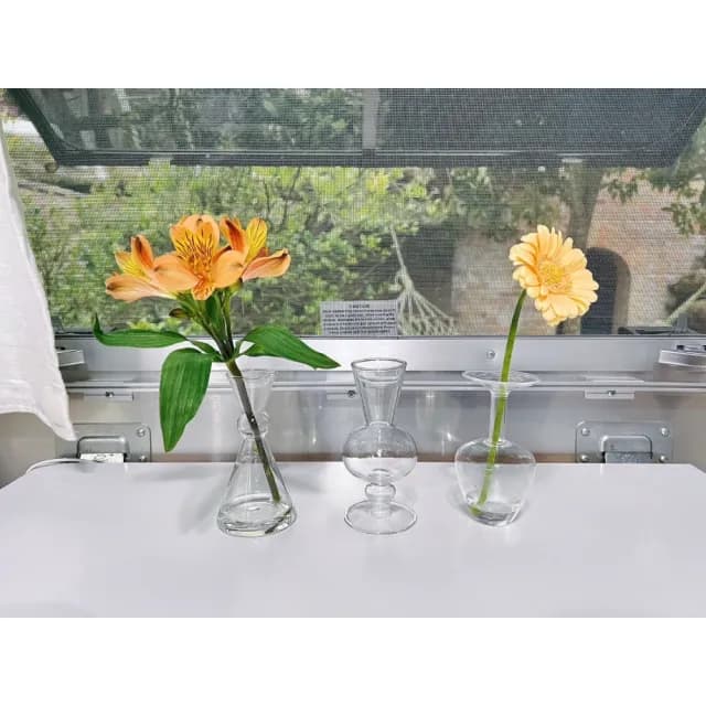 【amabro】手工透明迷你花瓶(擴香瓶 一輪花器 一輪插)