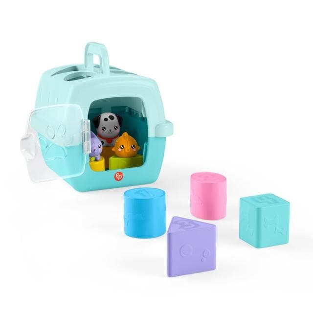 【Fisher price 費雪】形狀分類寵物籠(嬰兒玩具/彌月禮/早教啟蒙/幼兒玩具)
