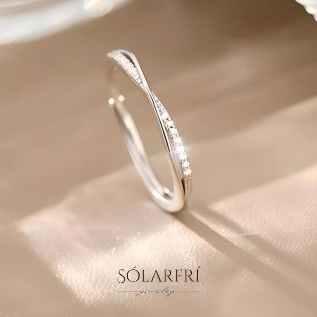 【SOLARFRi】輕奢閃耀戒指｜可調整戒圍大小禮盒包裝(閨蜜情人女友母親老婆生日聖誕禮物)