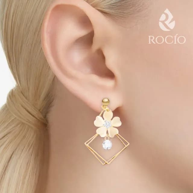 【ROCiO】ROCiO專櫃品牌輕奢經典耳環｜無耳洞耳夾款(母親節閨蜜生日情人節女友禮物)