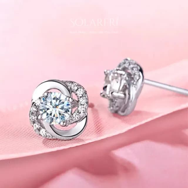 【SOLARFRi】銀針耳環｜閃耀輕奢小眾款親膚低敏 附品牌禮盒包裝(閨蜜情人女友母親老婆禮物)