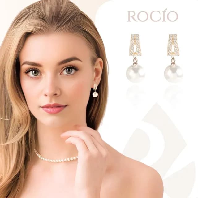 【ROCiO】ROCiO專櫃品牌輕奢經典耳環｜無耳洞耳夾款(母親節閨蜜生日情人節女友禮物)