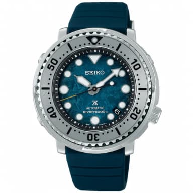 【SEIKO 精工】PROSPEX 愛海洋 企鵝遨遊200米潛水機械錶-43.2mm 情人節 禮物(4R35-04Z0G/SRPH77K1)