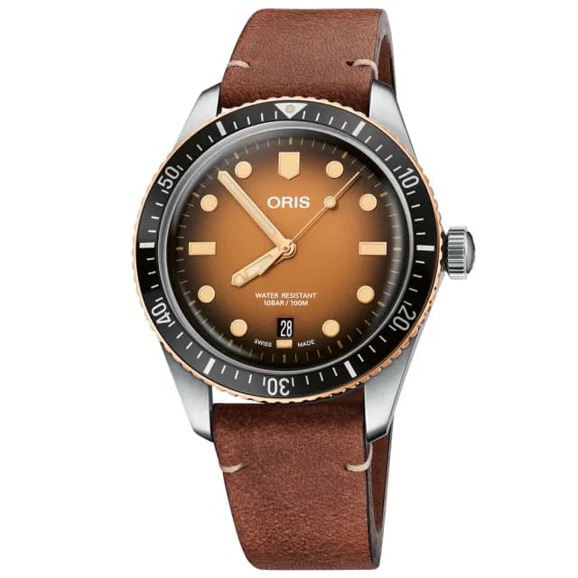 【ORIS 豪利時】DIVERS SIXTY-FIVE 1965復刻 潛水機械腕錶 父親節 禮物 送禮 推薦(0173377074356-0752045)