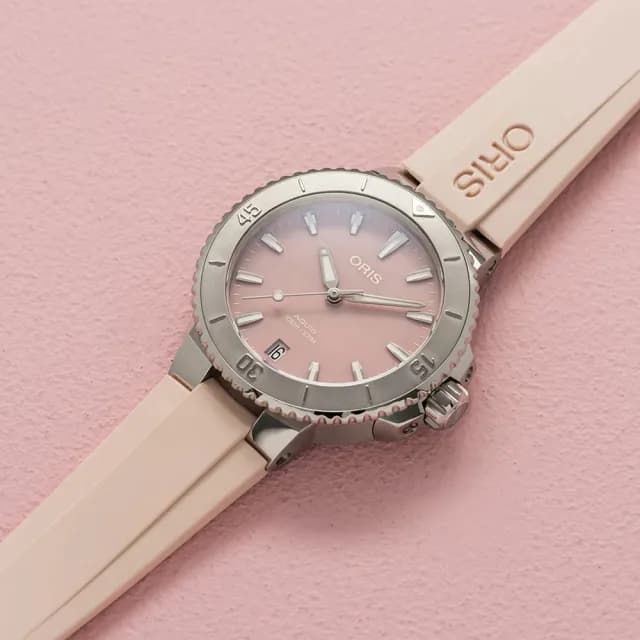 【ORIS 豪利時】Aquis 時間之海系列 潛水機械腕錶 七夕 情人節 禮物 送禮 推薦(0173377704158-0741866FC)