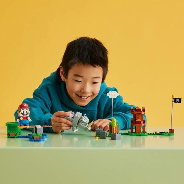 【LEGO 樂高】超級瑪利歐系列 71420 犀牛蘭比(動物玩具 任天堂 禮物)