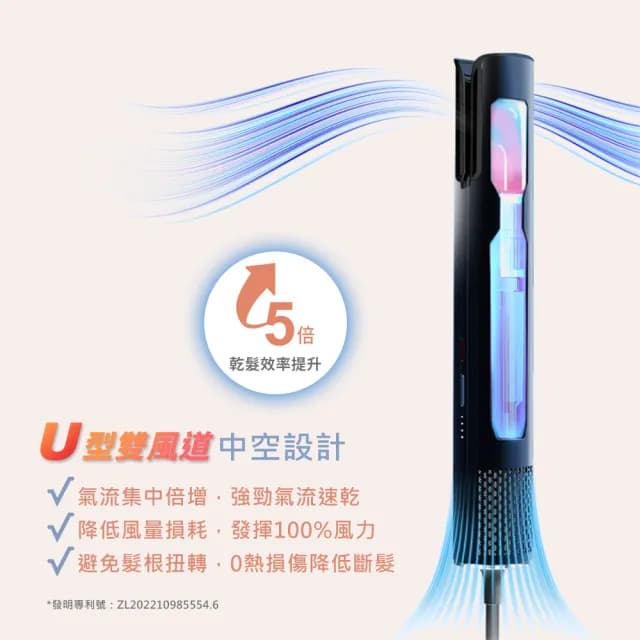 【DIKE】HBF200 等離子AI造型吹風機(2億正負離子+獨家U型雙風道)