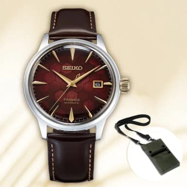 【SEIKO 精工】Presage 石榴蜂蜜 台灣70週年調酒機械錶-40.5mm 母親節 送禮 禮物(SRPL21J1/4R35-01T0R)