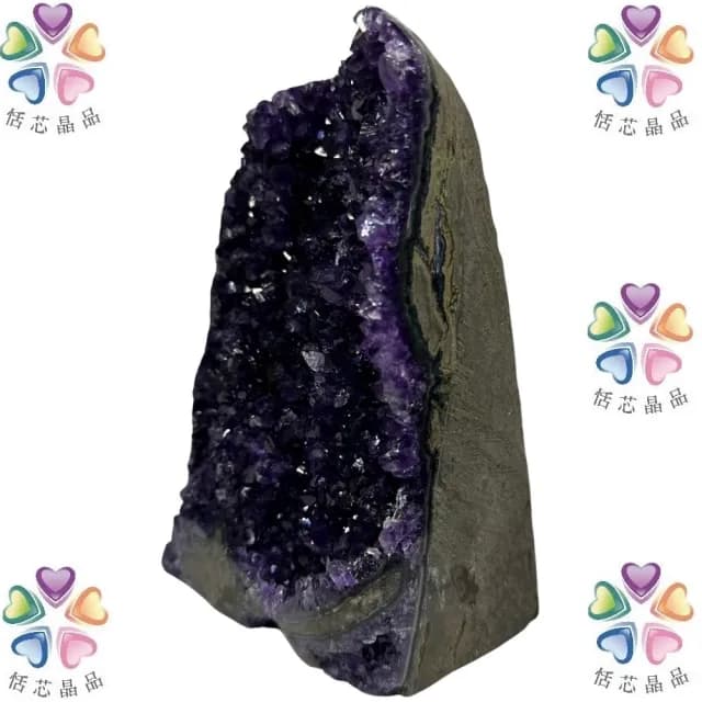 【恬芯晶品】K22頂級烏拉圭帝王紫水晶開運招財(辦公室消磁淨化風水財運財位招貴人紫晶鎮禮物補財庫)