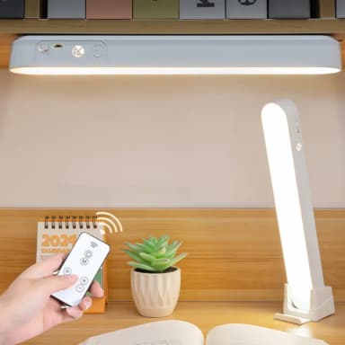 【Homeco】LED遙控酷斃燈 磁吸檯燈護眼 大學生宿舍充電床頭燈 臥室閱讀燈 禮物(學習燈/桌燈/讀寫檯燈)