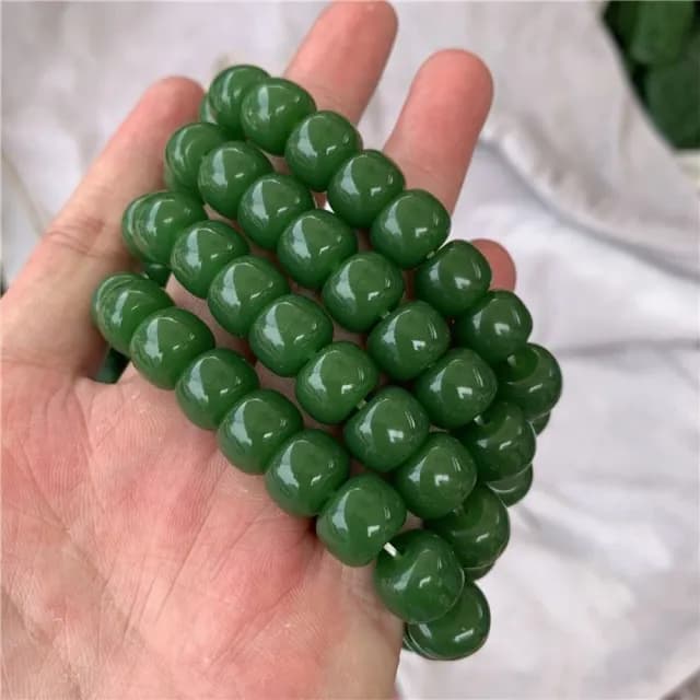 【LEESA】情人節禮物 碧玉款\珠連富貴手串\佛珠\和田玉手串\碧玉手鐲\招財手鍊\保平安\文玩佛珠\串珠手鍊