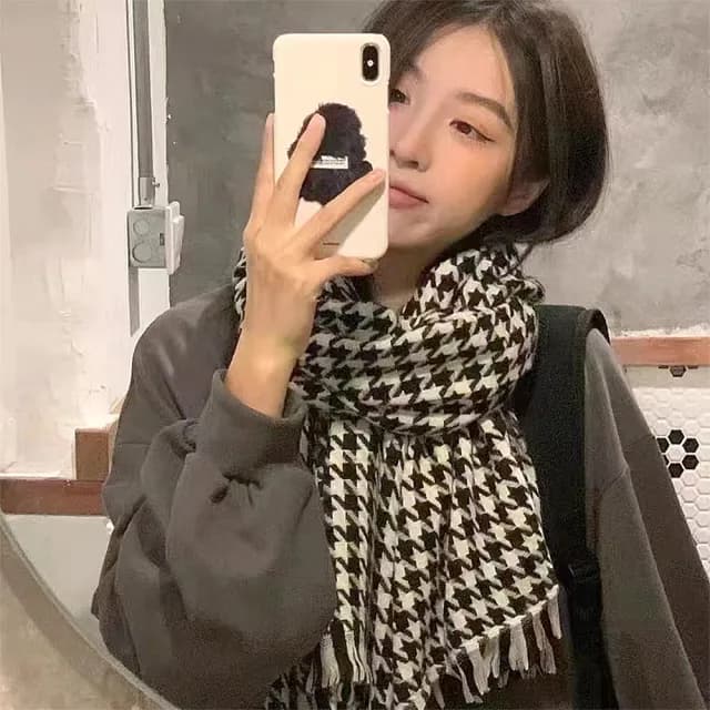 【KISSDIAMOND】韓系高質感仿羊絨圍巾圍脖(保暖/KDM-A127)