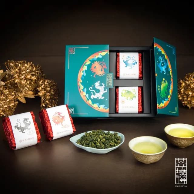 【茶曉得】四方神獸風華烏龍茶葉禮盒75gx4包x2盒(贈品牌提袋 春茶)