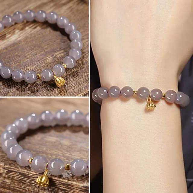 【LEESA】雙11 煙紫手珠\和田玉手串\玉手鍊\玉珠手串\手串\手鍊\佛珠\吊墜手串\開運手鍊\手飾\k