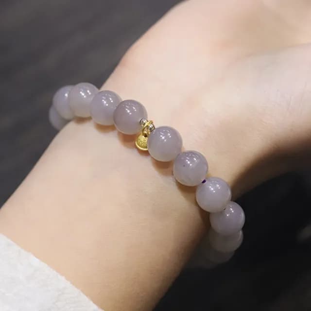 【LEESA】雙11 煙紫手珠\和田玉手串\玉手鍊\玉珠手串\手串\手鍊\佛珠\吊墜手串\開運手鍊\手飾\k