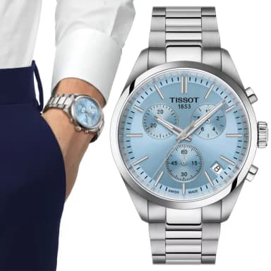【TISSOT 天梭】PR100系列 時尚計時腕錶 畢業禮物 送禮 推薦(T1504171135100)
