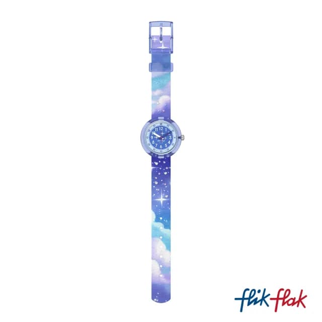 【Flik Flak】兒童手錶 MYSTIC CLOUDS /兒童禮物/安全防水/瑞士製造 FPNP158(31.85mm)