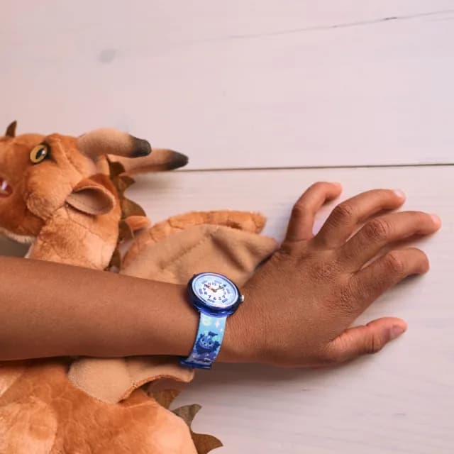 【Flik Flak】兒童手錶 COSMICLION /靜音無秒針/兒童禮物/安全防水/瑞士製造 FBNP234(31.85mm)