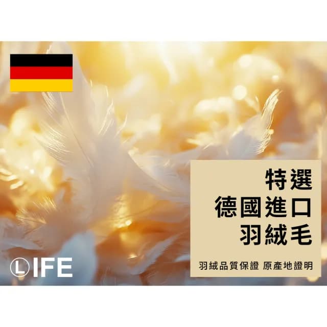 【Life】100%純天然水鳥羽毛絨被-非羽絲絨(MIT 禦寒冬被 五星飯店御用 保暖透氣耐用 雙人/單人發熱被/棉被)