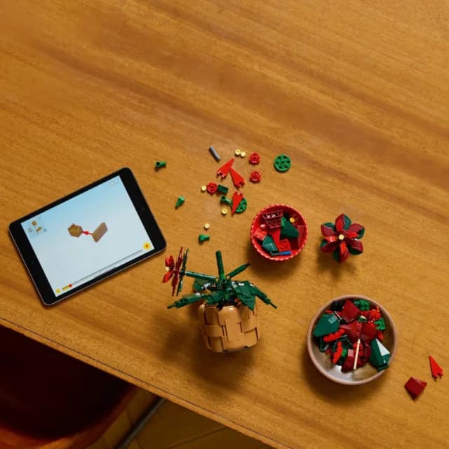 【LEGO 樂高】Icons 10370 聖誕紅(居家擺飾 節慶禮物)S