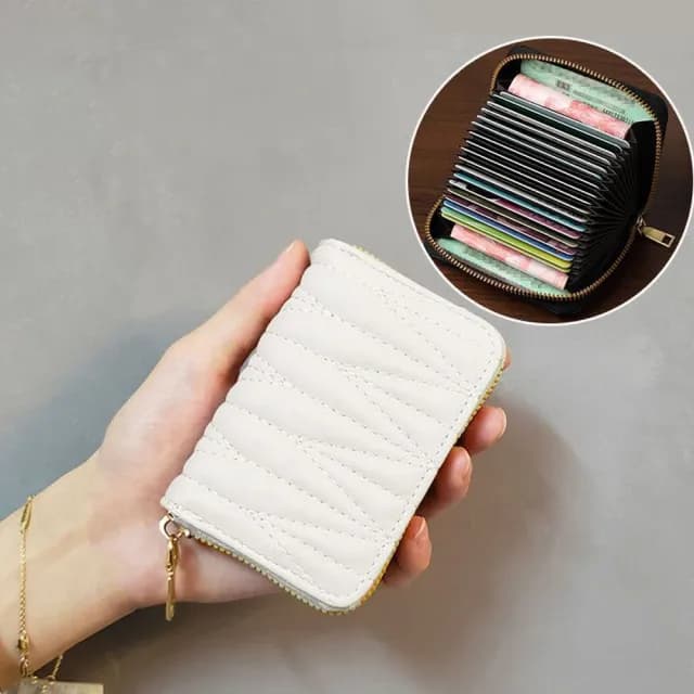 【samore】日式小香風防消磁零錢卡包 錢包 卡片包 卡片夾 卡包 卡夾證件包 證件夾 風琴卡