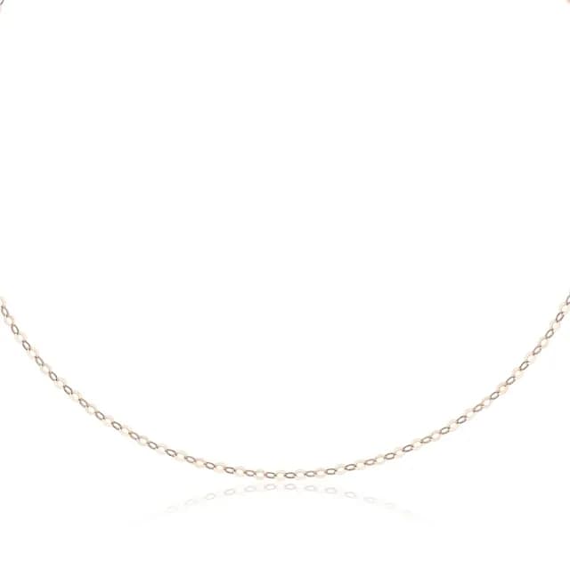【Just Diamond】18K玫瑰金O型細鍊MN(40cm)