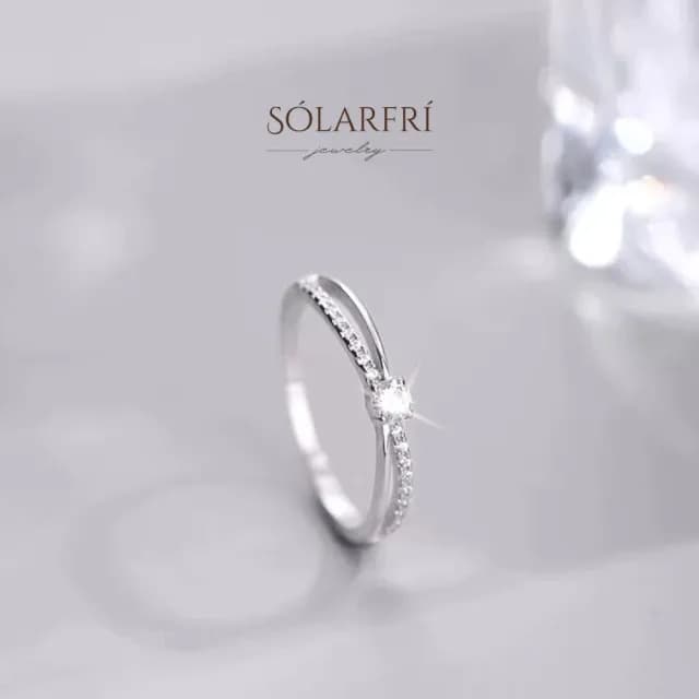 【SOLARFRi】輕奢閃耀戒指｜可調整戒圍大小禮盒包裝(情人女友母親老婆紀念日告白禮物)