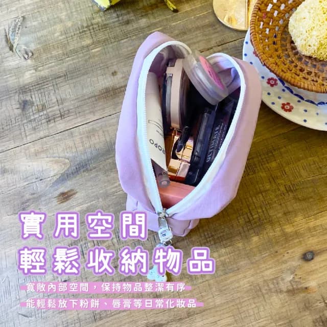 【可愛一包】日系貓咪刺繡化妝包(補妝包 保養品 旅遊 旅行 出國 分裝 收納包 婚禮小物 包包)
