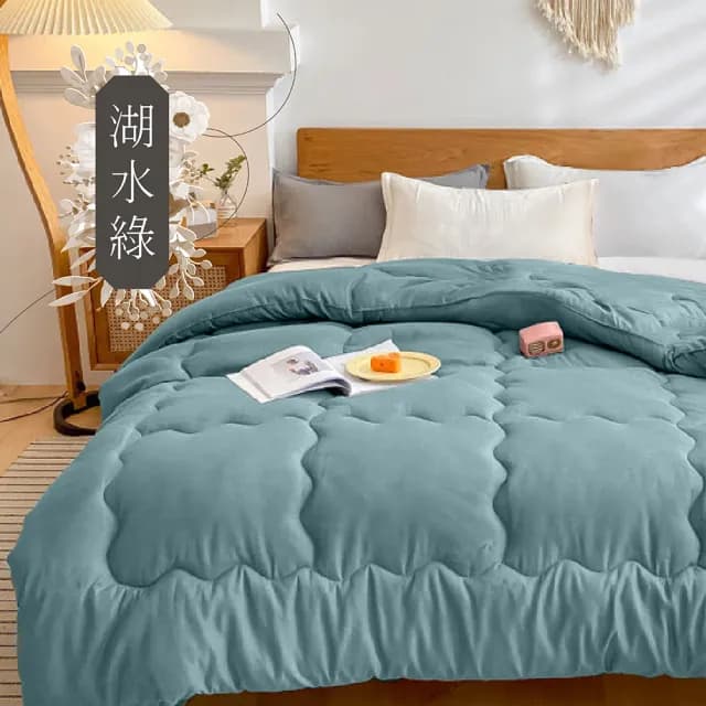 【日禾家居】買一送一 石墨烯保暖可水洗被2.5KG 棉被 冬被(雙人180X210cm 多色選)