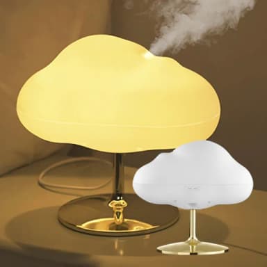 【雲霧】LED夜燈香薰機加濕器(氛圍燈 裝飾燈 精油 薰香 辦公室 臥室 霧化機 香氛機 芳香 水氧機 擴香機)