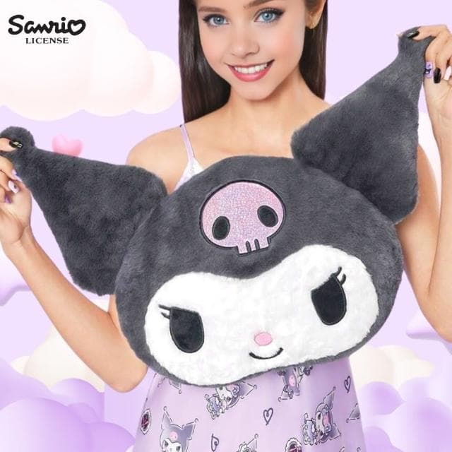 【SANRIO 三麗鷗】大耳狗喜拿酷洛米抱枕午睡枕靠墊靠枕玩偶枕頭沙發抱枕(女孩生日禮物新年送禮過年禮物)