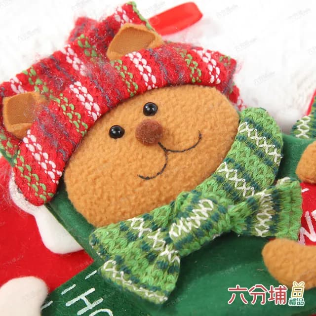【六分埔禮品】拿英文牌小聖誕襪-多款任選(聖誕節擺飾耶誕節居家節慶配件節慶裝飾佈置聖誕襪禮物襪吊飾)