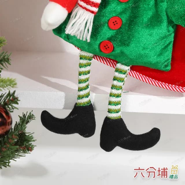 【六分埔禮品】條紋腿大款聖誕襪-多款任選(聖誕節擺飾耶誕節居家節慶配件節慶裝飾佈置聖誕襪禮物襪吊飾)