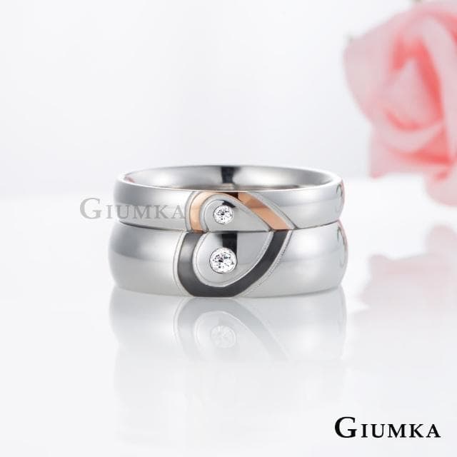 【GIUMKA】新年禮物．開運．情侶戒指．開運尾戒(黑色/玫金)
