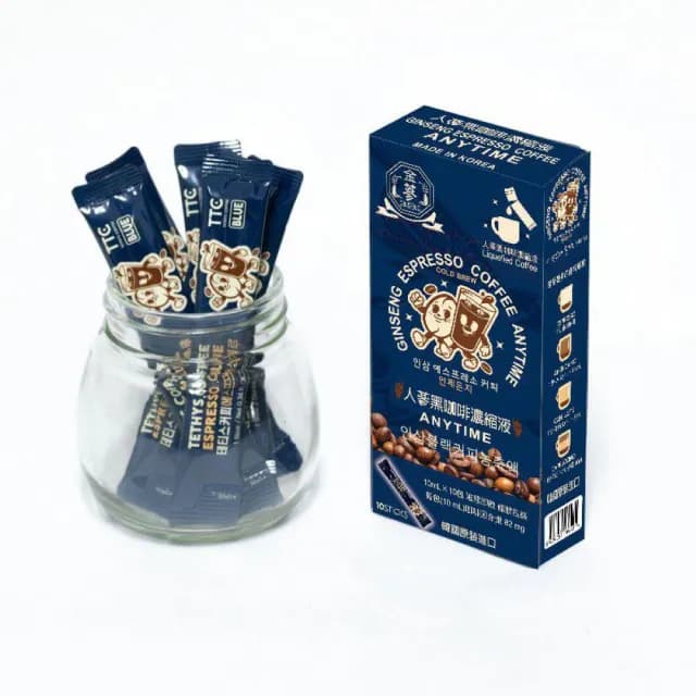 【金蔘】人蔘濃縮黑咖啡液隨身包(10ml*50包)