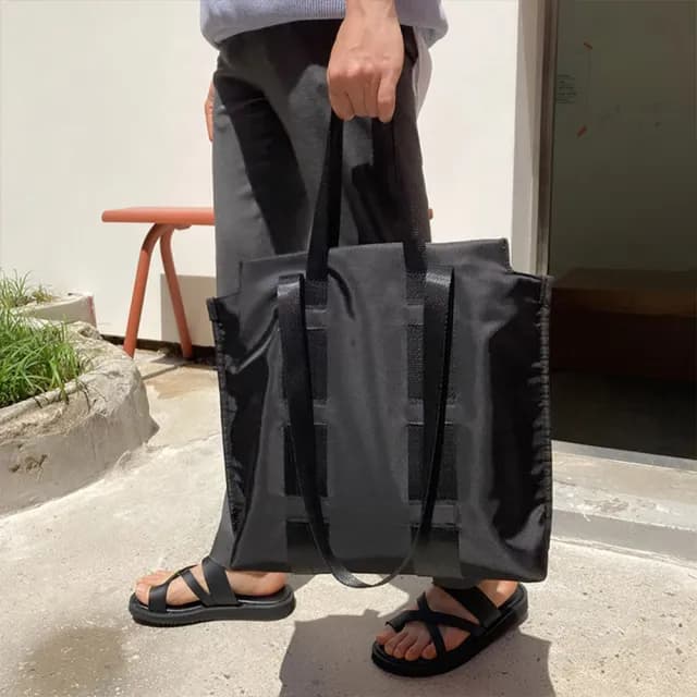 【LEESA】父親節禮物 尼龍包包\托特包\防水包\包包\通勤包\手提包\日系簡約\中性包包\單肩包\購物袋\學生書
