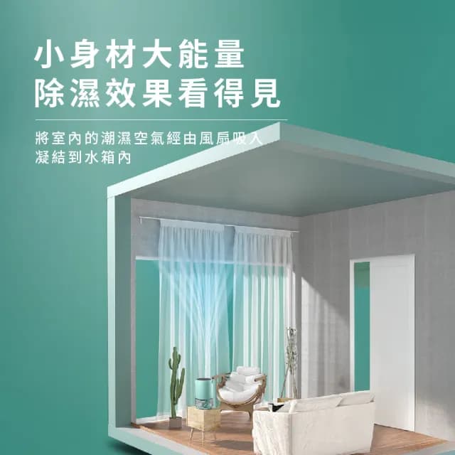 【告別潮濕】智能半導體多功能小型除濕機(可乾衣 雨天曬衣 衣物 小空間 租屋族 除溼機 生日禮物)