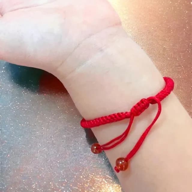 【珠兒綠】平安扣純銀紅線手鍊 開運紅繩 開運(紅繩 避邪 開運 姻緣 平安繩 轉運)