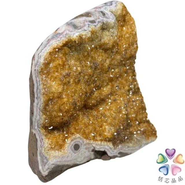 【恬芯晶品】Y3頂級烏拉圭ESP黃水晶開運招財(辦公室消磁淨化風水財運財位招貴人黃晶鎮禮物補財庫)