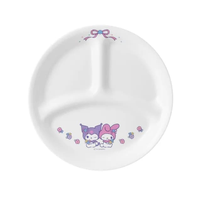 【CorelleBrands 康寧餐具】酷洛米與美樂蒂 8吋分隔盤(211餐盤/減脂餐盤)