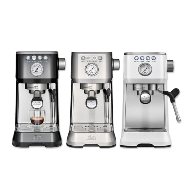 【瑞士Solis】BARISTA PERFETTA PLUS 家用半自動義式咖啡機(經典銀)