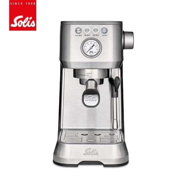 【瑞士Solis】BARISTA PERFETTA PLUS 家用半自動義式咖啡機(經典銀)