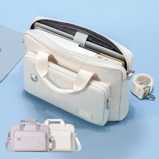 【samore】防水牛津布筆電包 便攜拉桿帶電腦包 14吋 交換禮物(內膽包/單肩電腦背包/商務包/保護包)