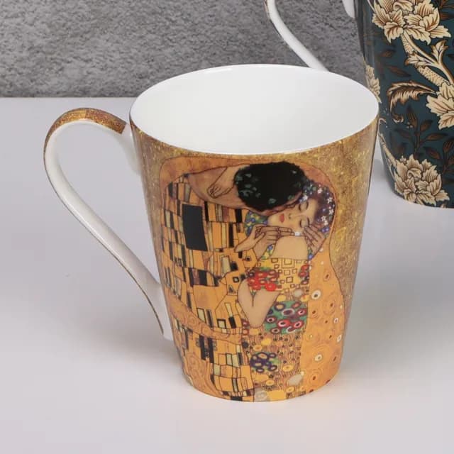 【Royal Duke】梵谷油畫-骨瓷馬克杯4入禮盒組(禮盒 入厝禮 入厝 骨瓷 馬克杯 咖啡杯 杯 交換禮物)