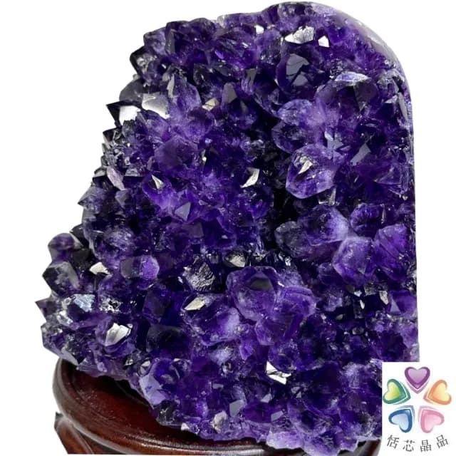 【恬芯晶品】M13頂級烏拉圭帝王紫水晶開運招財(辦公室消磁淨化風水財運財位招貴人紫晶鎮禮物補財庫)
