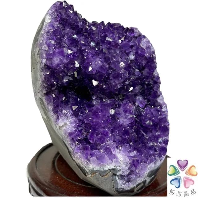 【恬芯晶品】M10頂級烏拉圭帝王紫水晶開運招財(辦公室消磁淨化風水財運財位招貴人紫晶鎮禮物補財庫)