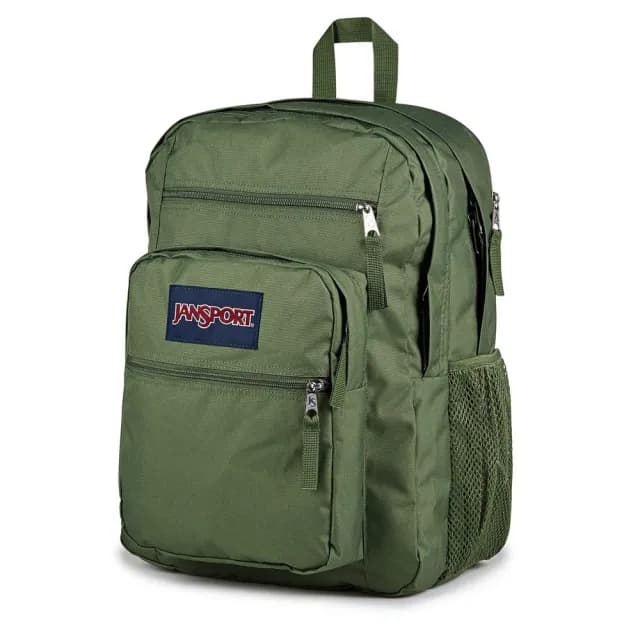 【JANSPORT】情人節禮物 BIG STUDENT 大容量背包 軍綠色(JS0A47JKKM1)