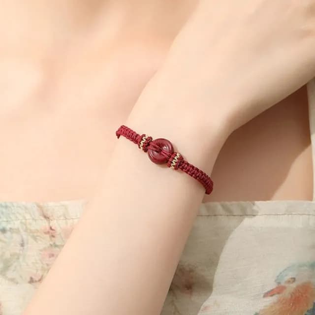 【MoonDy】雙11 手工編織 手環 手鍊串珠 紫金砂 辟邪手鍊 招財納福 平安扣 護身符 保平安 送媽 